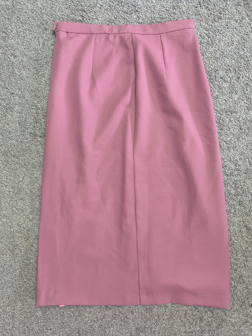 Source Unknown Rose-Pink Pencil Skirt